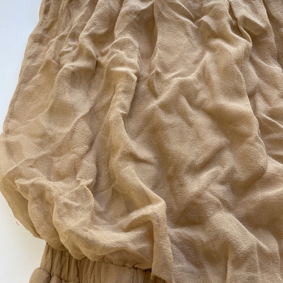 Alythea‎ Strapless Mini Dress 100% Silk Sz M Pastel Minimalist Resort Chic Party - Picture 6 of 10